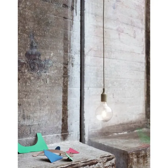 E27 Pendel LED takupphäng, burgundy
