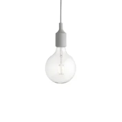 E27 Pendel LED takupphäng, ljusgrå