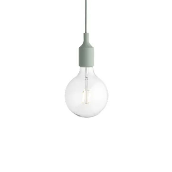 E27 Pendel LED takupphäng, ljusgrön