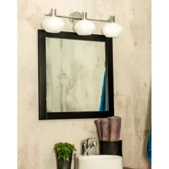 ELBA vägglampa bad 3:a, krom