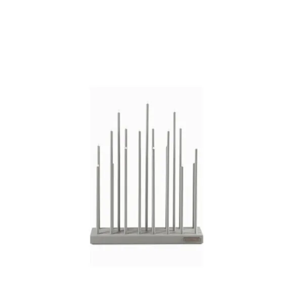 Elflugan adventljusstake, Ljusgrå 36cm