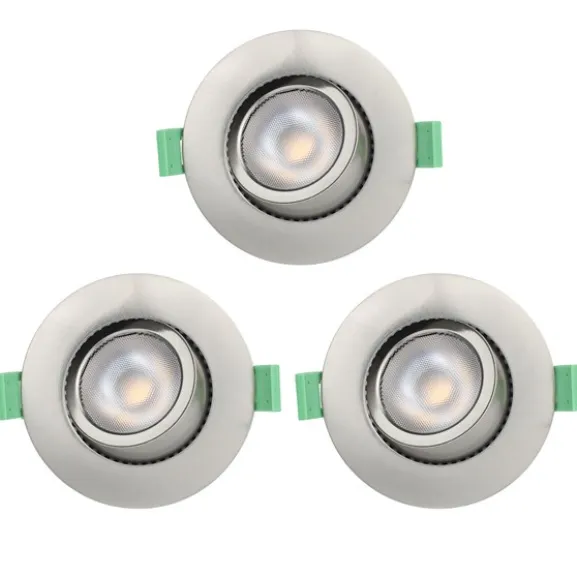 Ellen 230V Dim-to-Warm Brushed steel 3-pack