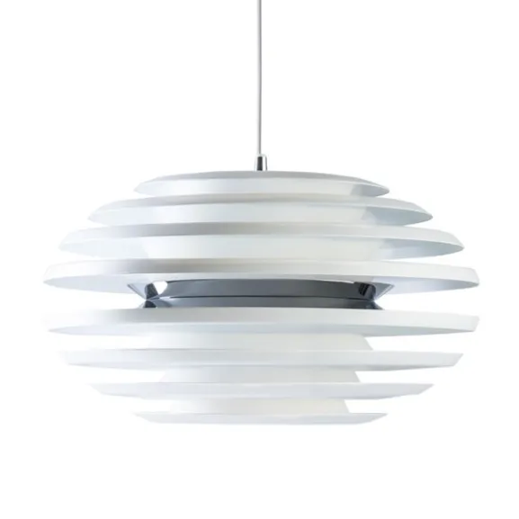 Ellipse pendel, mattvit/krom 50cm