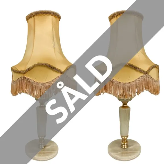 Elsa bordslampa, marmor/mässing
