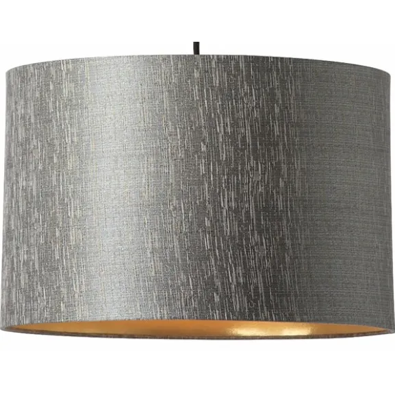 Erica lampskärm, grå/guld 40 cm
