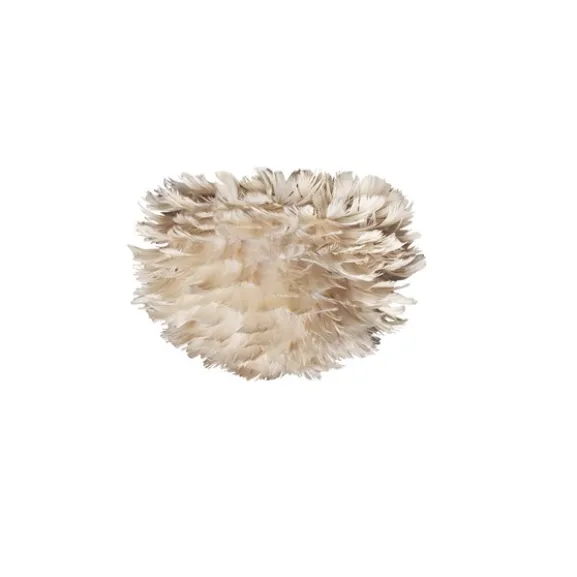 Fjäderlampa Eos micro, ljusbrun Ø 22 x 16 cm