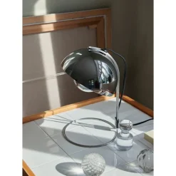 Flowerpot Bordslampa VP4, Chrome-Plated 23cm
