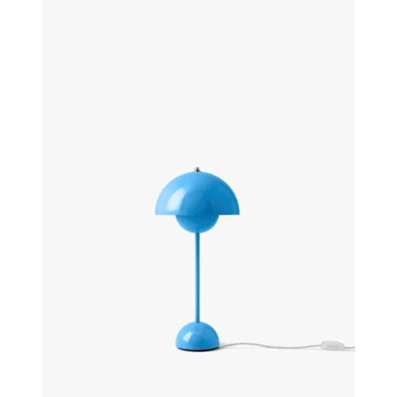 Flowerpot Bordslampa VP3, Swim Blue 50cm