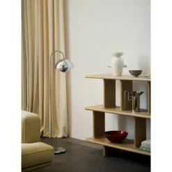 Flowerpot golvlampa VP12 Chrome-plated