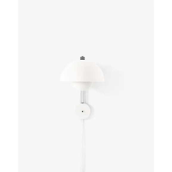 Flowerpot vägglampa VP8, Matt White