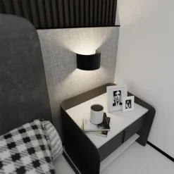 FOLD 2 Vägglampa, Svart