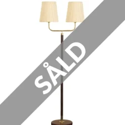 Fred golvlampa 2-arm, mässing