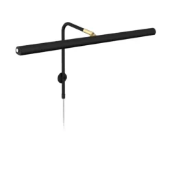 Gallery tavelbelysning, svart/mässing 60cm