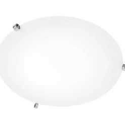 Ögla plafond, krom/vit 55cm