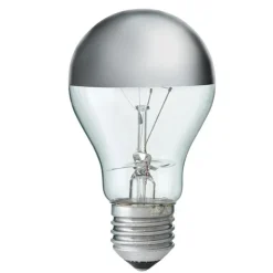 Glödlampa 60W normal E27, toppförspeglad