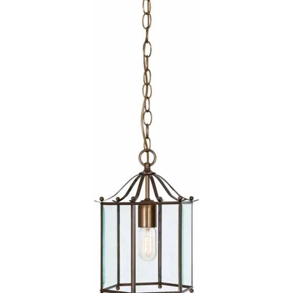 Glimminge taklampa, oxid/klarglas 33,5cm