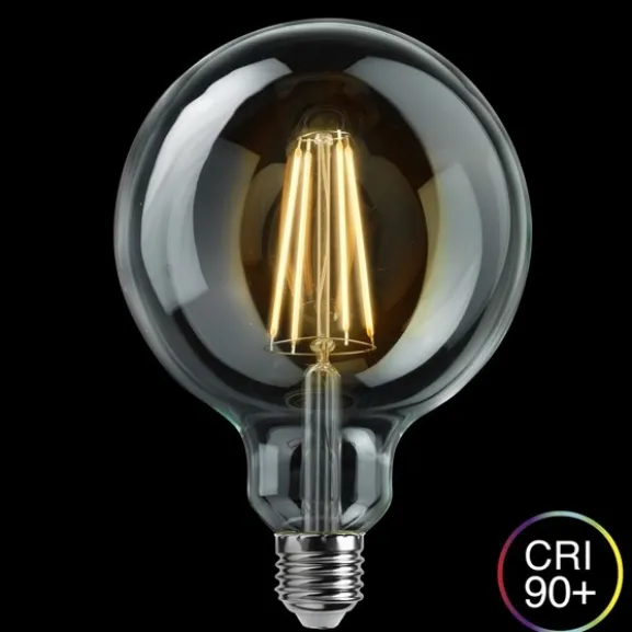 Glob 125mm klar E27 8W 2200-2700K dim to warm