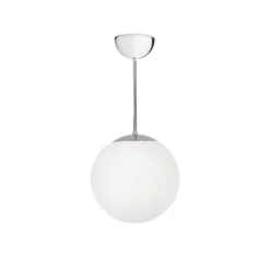 Glob taklampa fast höjd, krom/opalglas 30cm