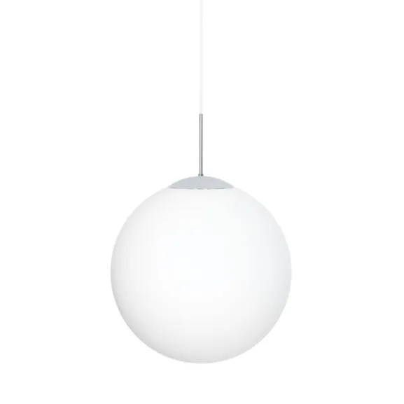 Glob taklampa, krom/opalglas 50cm