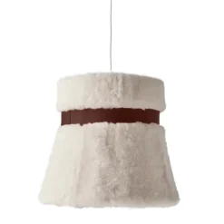 Glowing Ice Taklampa 40 cm, White/Oak
