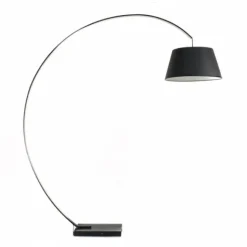 Golvlampa Arch Svart Med Svart Kabel 50cm
