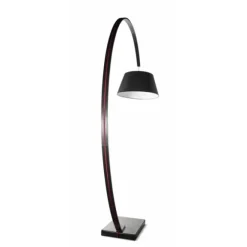 Golvlampa Arch Svart Med Röd Kabel 50cm