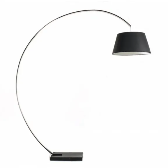 Golvlampa Arch Svart Med Svart Kabel 50cm