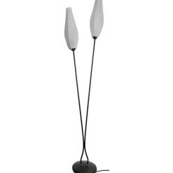 Golvlampa 2-arm, Svart/Antik