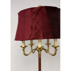 Golvlampa burgundy 5-arm