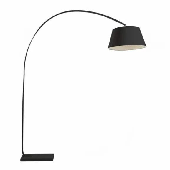 Golvlampa Hello Svart Med Svart Kabel 50cm