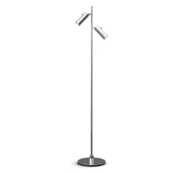 Golvlampa Pipeline dubbel krom