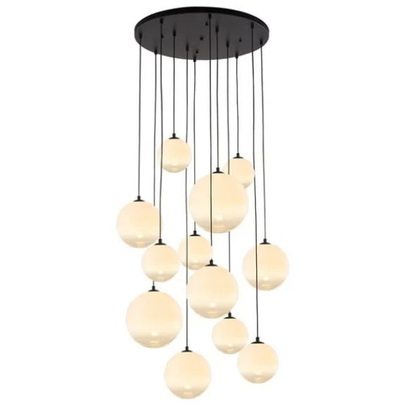GRAPPO taklampa 12 glas opal
