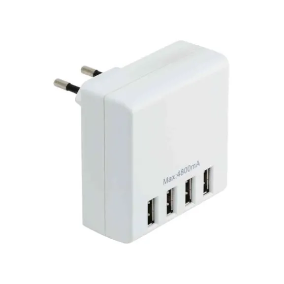 Grenpropp USB 4-vägs, vit