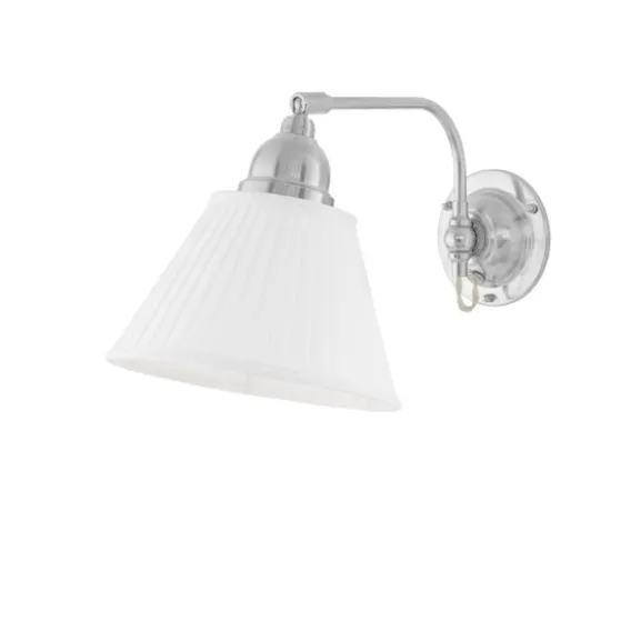 Gripenberg vägglampa nickel/vit