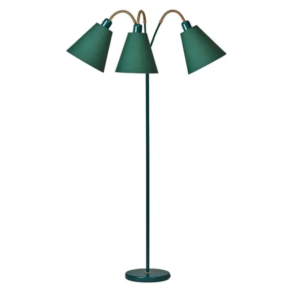 Haga golvlampa trearmad, grön 140cm