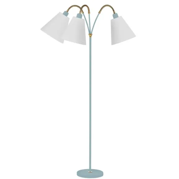Haga golvlampa trearmad, turkos 140cm