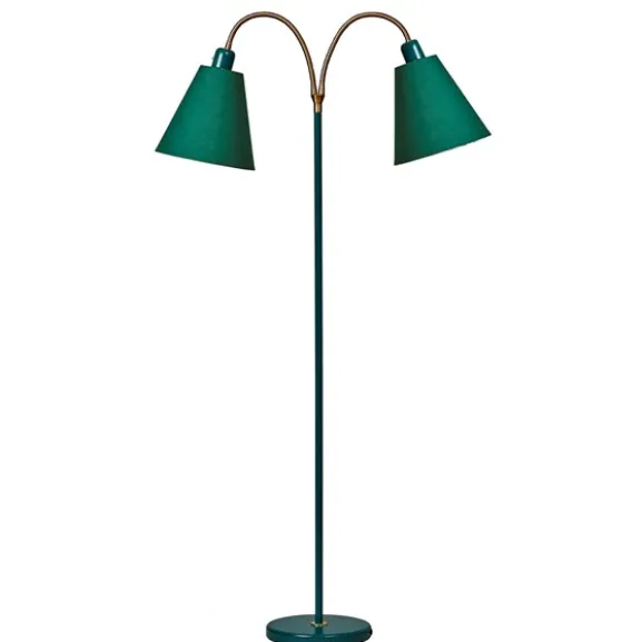 Haga golvlampa tvåarmad, grön 140cm