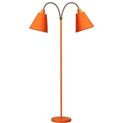 Haga golvlampa tvåarmad, orange 140cm