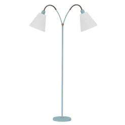 Haga golvlampa tvåarmad, turkos 140cm