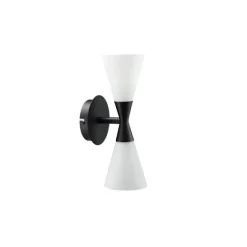 Harlekin vägglampa Duo mattsvart E14
