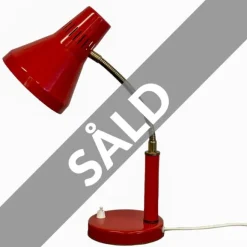 Hemi 3A bordslampa, röd