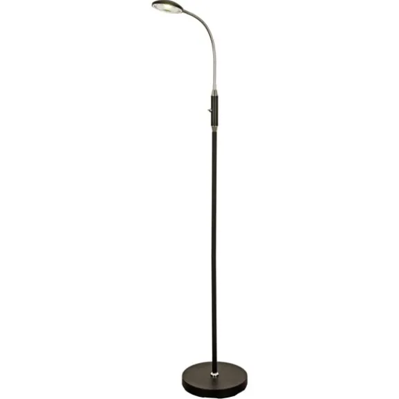 HERO golvlampa, svart/krom