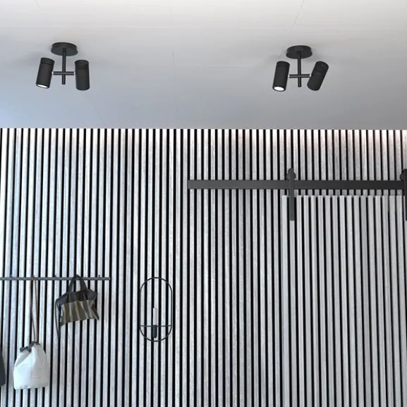 Holder spotlight 2 svart GU10