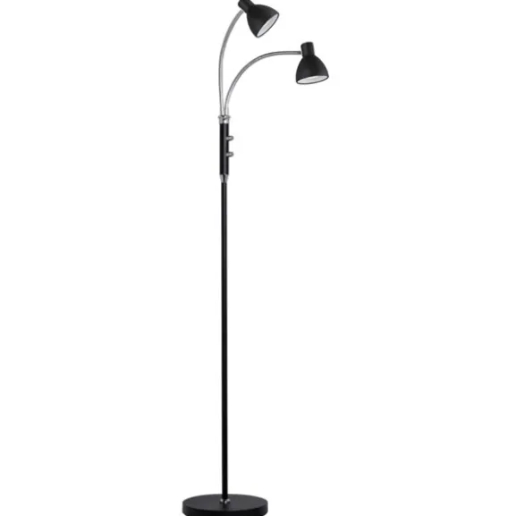 HUDSON Golvlampa LED 2L GU10, Svart