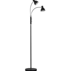 HUDSON Golvlampa LED 2L GU10, Svart
