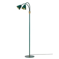 Hygge golvlampa 2-arm, Mörkgrön