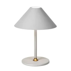 Hygge portabel bordslampa Varm grå Ø19