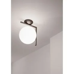 IC Lights C/W1 plafond, mattsvart 30cm