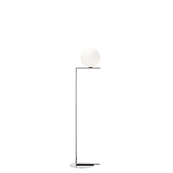 IC Lights F2 golvlampa, krom 185cm