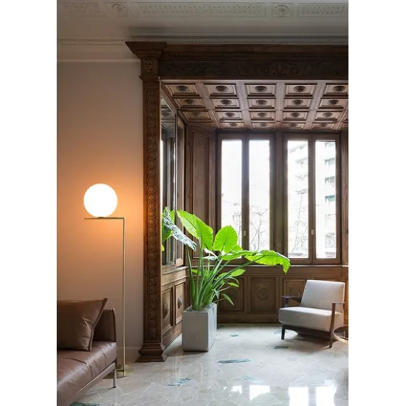 IC Lights F2 golvlampa, krom 185cm